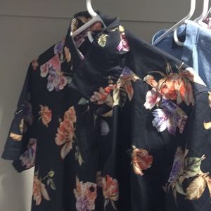 ASOS flower button-up shirt